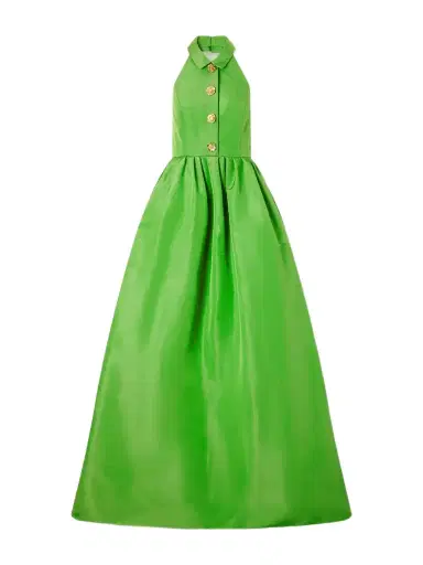Carolina Herrera Halterneck Embellished Silk-faille Gown | Thumbnail 1 Carolina Herrera Halterneck Embellished Silk-faille Gown | Thumbnail 1