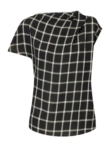 Erdem Crushed Window Checked Georgette Tank | Thumbnail 1 Erdem Crushed Window Checked Georgette Tank | Thumbnail 1