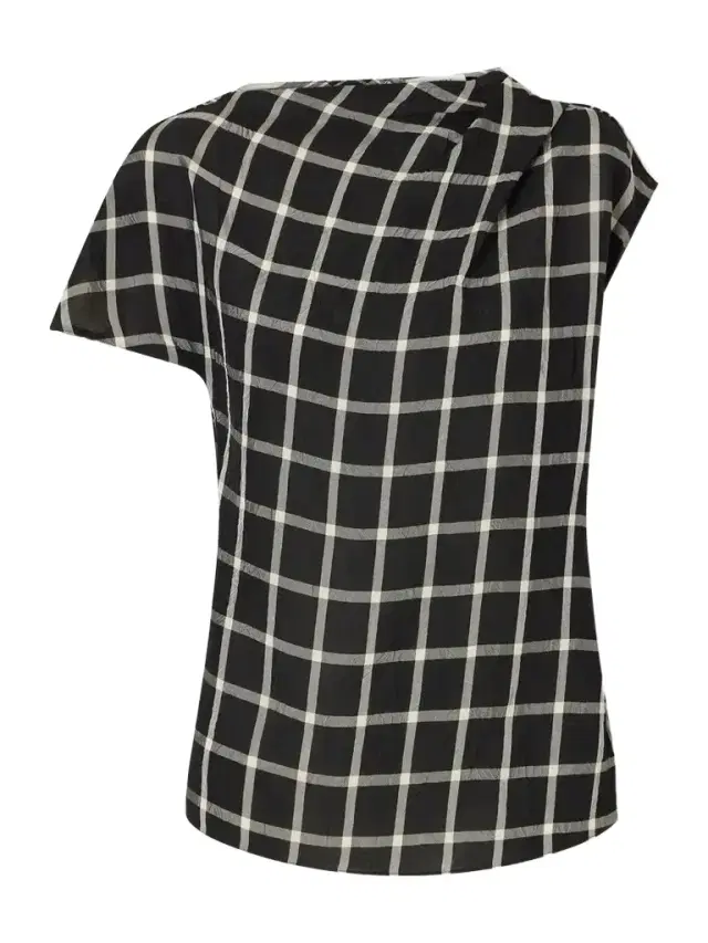Erdem Crushed Window Checked Georgette Tank