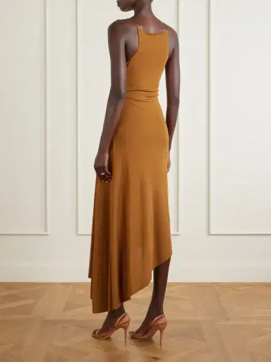 Christopher Esber Veer Crystal-embellished Draped Jersey Midi Dress | Thumbnail 3 Christopher Esber Veer Crystal-embellished Draped Jersey Midi Dress | Thumbnail 3