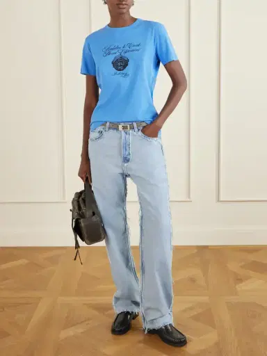 Acne Studios Eram Nobel Printed Cotton And Hemp-blend T-shirt | Thumbnail 2