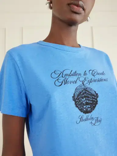 Acne Studios Eram Nobel Printed Cotton And Hemp-blend T-shirt | Thumbnail 5