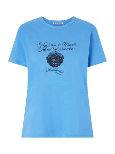 Acne Studios Eram Nobel Printed Cotton And Hemp-blend T-shirt | Thumbnail 1