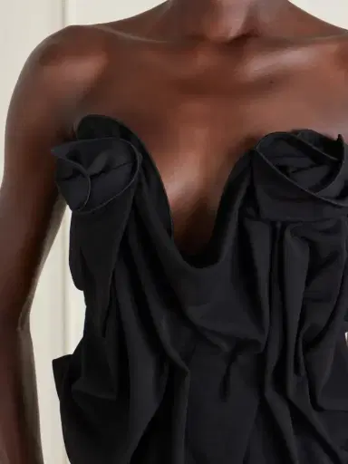 Magda Butrym Appliquéd Cropped Wool-blend Bustier Top | Thumbnail 5