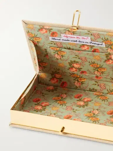 Olympia Le-Tan Tulip Embroidered Canvas Clutch | Thumbnail 6