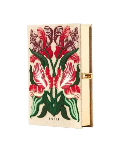 Olympia Le-Tan Tulip Embroidered Canvas Clutch | Thumbnail 1