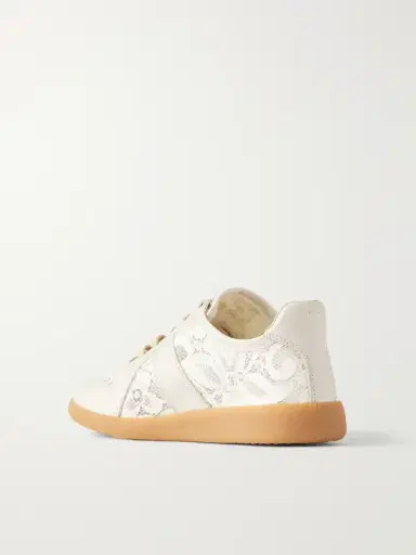 Maison Margiela Replica Lace And Leather Sneakers | Thumbnail 3 Maison Margiela Replica Lace And Leather Sneakers | Thumbnail 3
