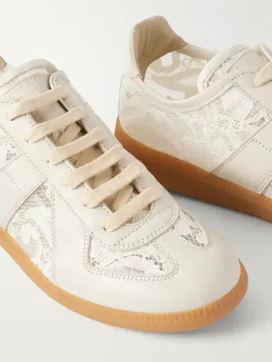 Maison Margiela Replica Lace And Leather Sneakers | Thumbnail 5 Maison Margiela Replica Lace And Leather Sneakers | Thumbnail 5