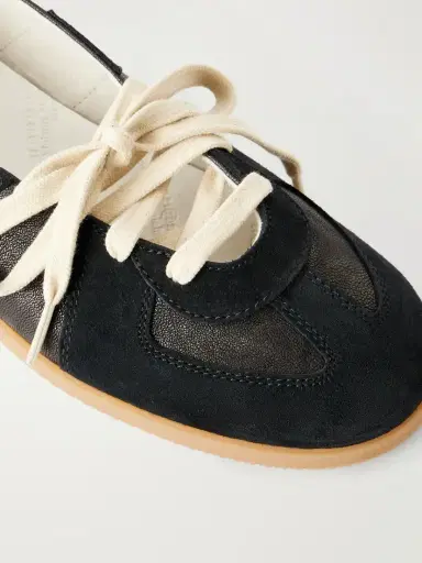 Maison Margiela Replica Suede-trimmed Leather Sneakers | Thumbnail 5