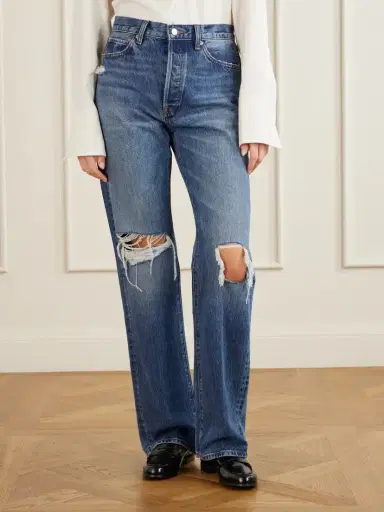 Frame The Vertical Distressed-detail Straight-leg Jeans | Thumbnail 3 Frame The Vertical Distressed-detail Straight-leg Jeans | Thumbnail 3