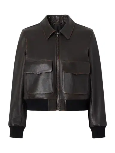 Nili Lotan Redley Leather Bomber Jacket | Thumbnail 1 Nili Lotan Redley Leather Bomber Jacket | Thumbnail 1