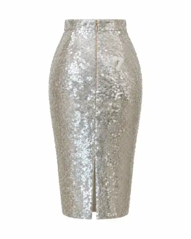 LaQuan Smith Sequin Pencil Skirt | Thumbnail 2 LaQuan Smith Sequin Pencil Skirt | Thumbnail 2