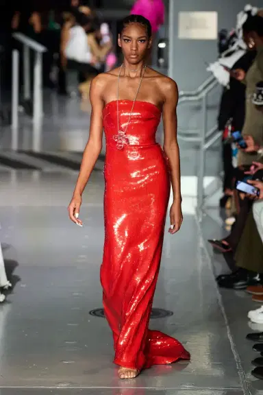 LaQuan Smith Strapless Column Gown | Thumbnail 1