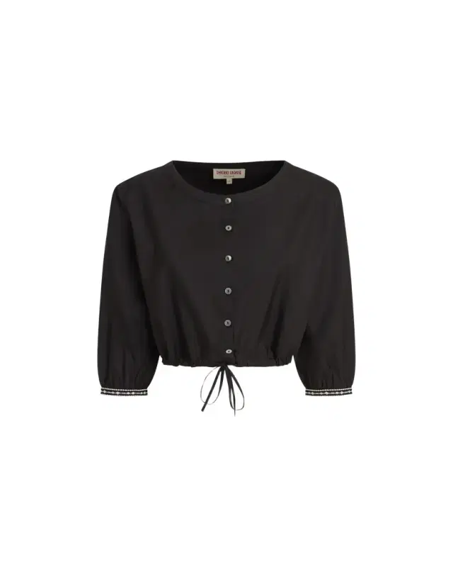 Emporio Sirenuse New Jinny Top with Peony Embroidery