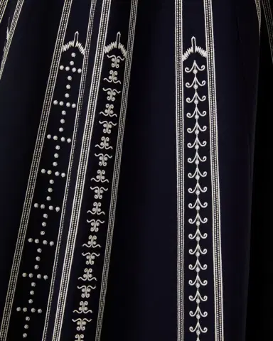 Emporio Sirenuse Soraya Dress with Greek Mask Embroidery | Thumbnail 5