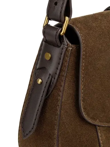 Isabel Marant Women's Altay Small Suede & Leather Saddle Bag | Thumbnail 5