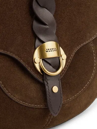 Isabel Marant Women's Altay Small Suede & Leather Saddle Bag | Thumbnail 6