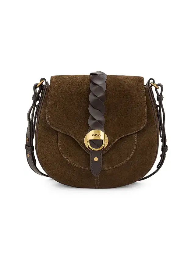 Isabel Marant Women's Altay  Suede & Leather Saddle Bag - Bronze