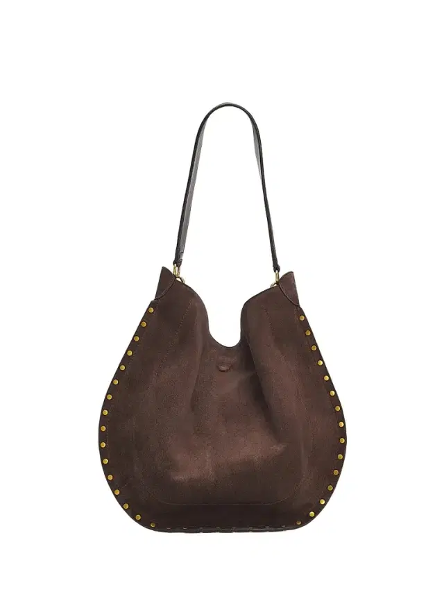 Isabel Marant Women's Oskan Hobo Soft Suede Shoulder Bag - Coffee