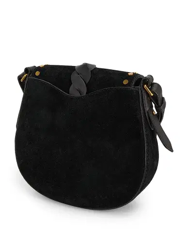 Isabel Marant Women's Altay Small Suede & Leather Saddle Bag | Thumbnail 3