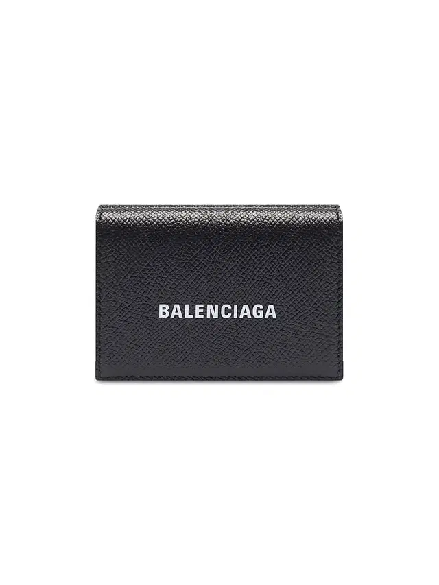 Balenciaga Men's Cash Mini Wallet - Black White