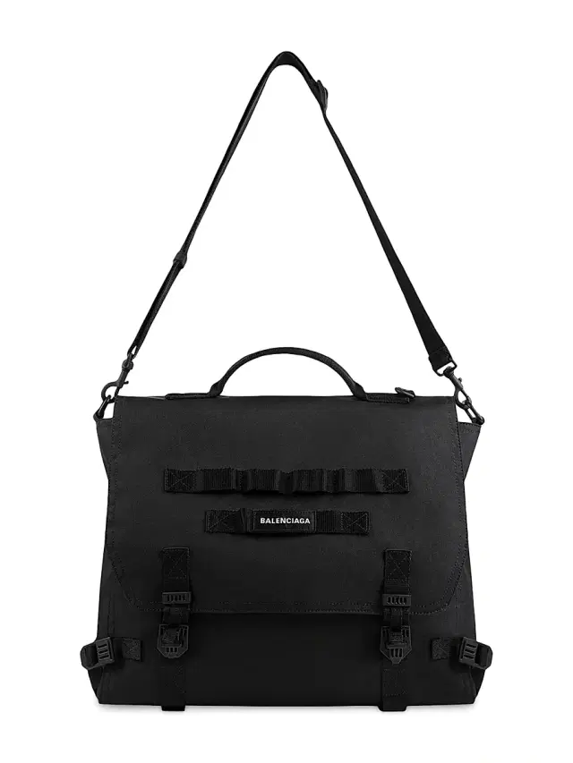 Balenciaga Men's Army Messenger Bag - Black