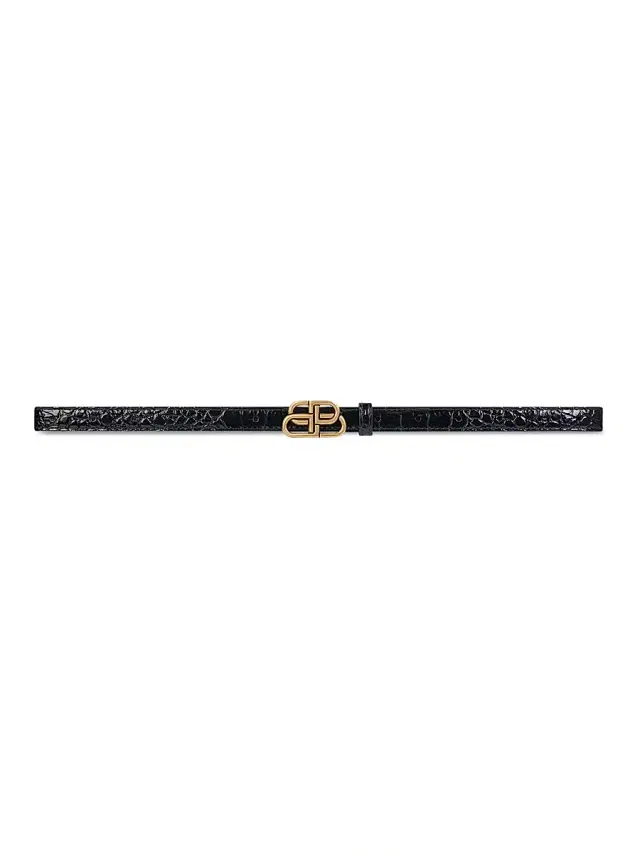 Balenciaga Women's Bb Super Thin Belt - Black