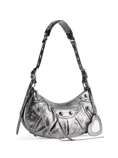 Balenciaga Women's Le Cagole Small Shoulder Bag Metallized | Thumbnail 2 Balenciaga Women's Le Cagole Small Shoulder Bag Metallized | Thumbnail 2