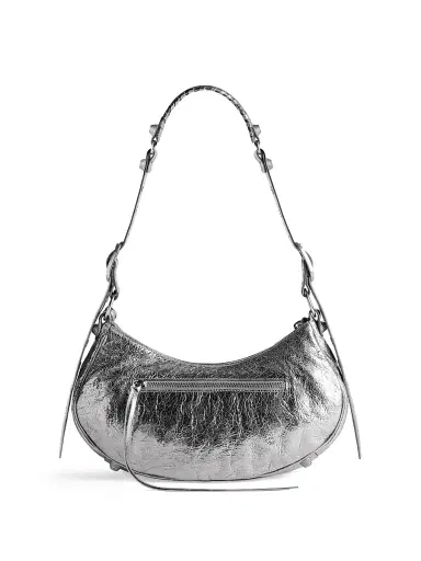 Balenciaga Women's Le Cagole Small Shoulder Bag Metallized | Thumbnail 4 Balenciaga Women's Le Cagole Small Shoulder Bag Metallized | Thumbnail 4