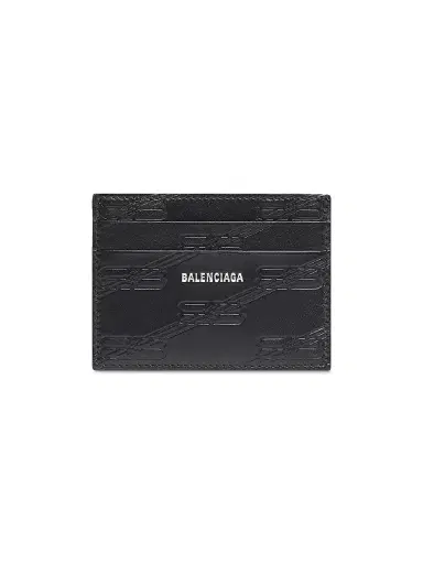 Balenciaga Men's Embossed Monogram Card Case Box | Thumbnail 1 Balenciaga Men's Embossed Monogram Card Case Box | Thumbnail 1
