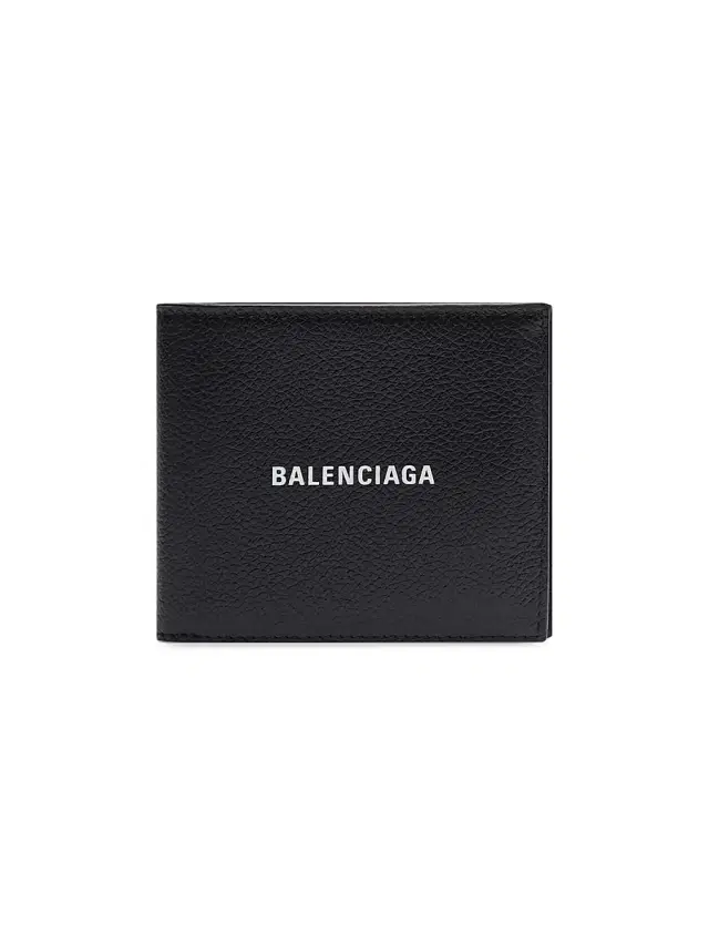 Balenciaga Men's Cash Square Folded Wallet - Black White