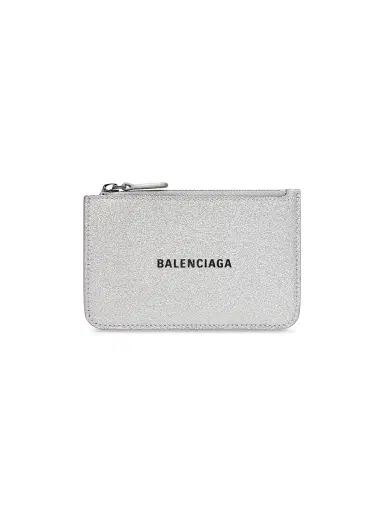 Balenciaga Women's Cash Large Long Coin And Card Holder In Sparkling Fabric | Thumbnail 1