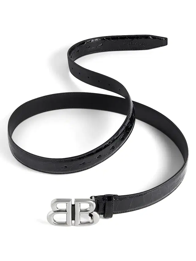 Balenciaga Women's Monaco Belt Crocodile Embossed - Black