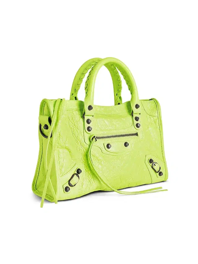 Balenciaga Women's Le City  Top Handle Bag - Granny Green