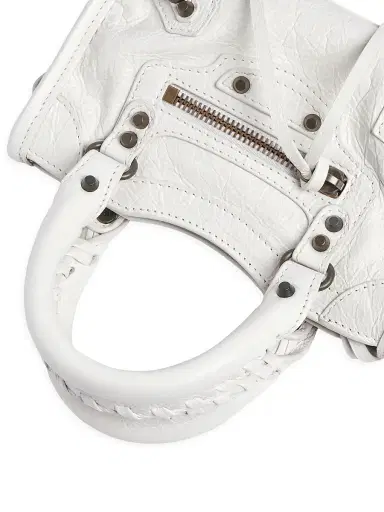 Balenciaga Women's Le City Nano Bag - White | Thumbnail 6 Balenciaga Women's Le City Nano Bag - White | Thumbnail 6