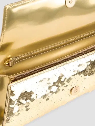 Akris Women's Anouk Small Sequin-Embellished Satin Convertible Clutch | Thumbnail 5