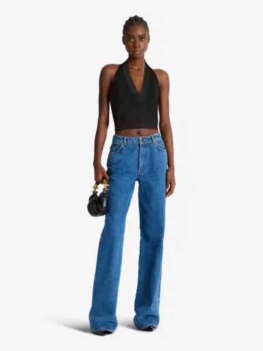 Balmain Quilted knit halterneck top | Thumbnail 2