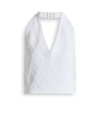 Balmain Quilted knit halterneck top | Thumbnail 1 Balmain Quilted knit halterneck top | Thumbnail 1