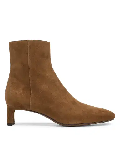 Vince Women's Lilith 45MM Suede Short Booties - Elmwood - Size 11 | Thumbnail 1 Vince Women's Lilith 45MM Suede Short Booties - Elmwood - Size 11 | Thumbnail 1