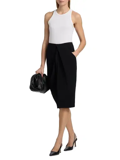 Co Women's Draped Midi-Skirt | Thumbnail 2