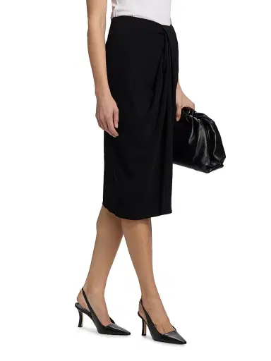 Co Women's Draped Midi-Skirt | Thumbnail 4
