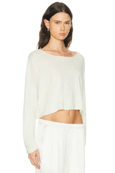 Eterne Cropped Boatneck Top | Thumbnail 2