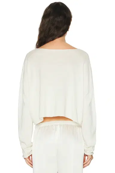 Eterne Cropped Boatneck Top | Thumbnail 3
