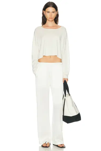 Eterne Cropped Boatneck Top | Thumbnail 4