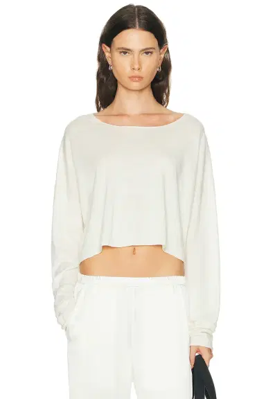 Eterne Cropped Boatneck Top | Thumbnail 1