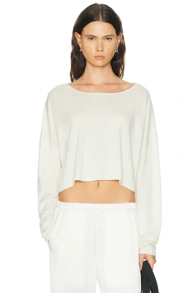 Eterne Cropped Boatneck Top