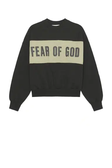 Fear of God ESSENTIALS Cropped Relaxed Panelled Sweatshirt | Thumbnail 4