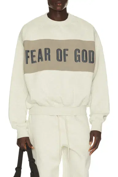Fear of God Essentials Cropped Relaxed Panelled Sweatshirt | Thumbnail 1