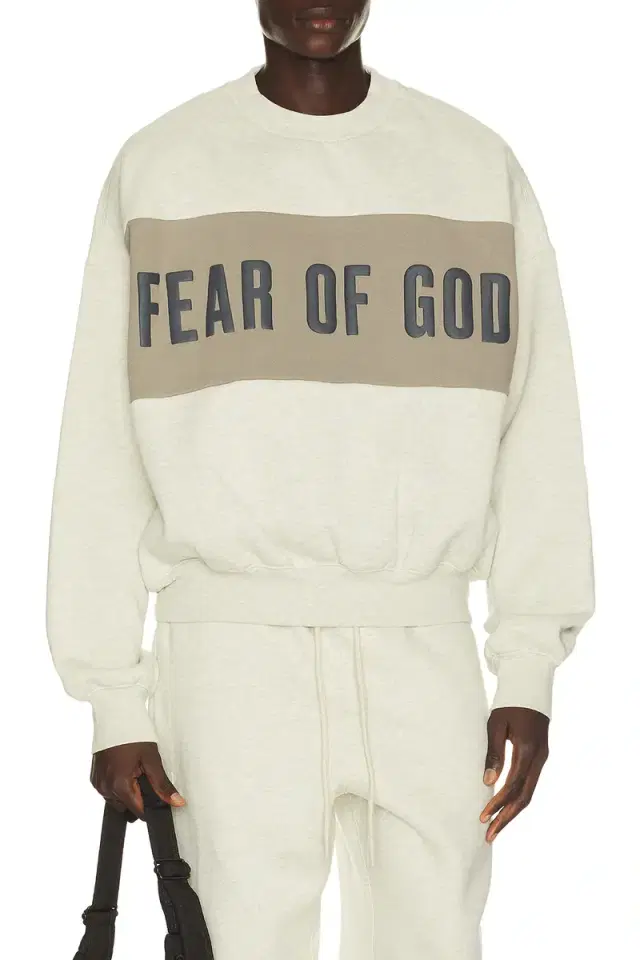 Fear of God Essentials Cropped Relaxed Panelled Sweatshirt