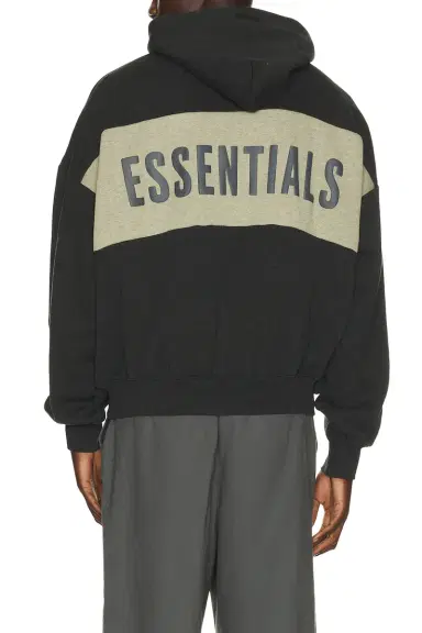 Fear of God ESSENTIALS Cropped Relaxed Panelled Hoodie | Thumbnail 2